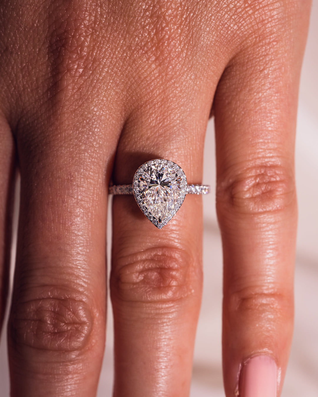Emily (with Pavé) - Pear