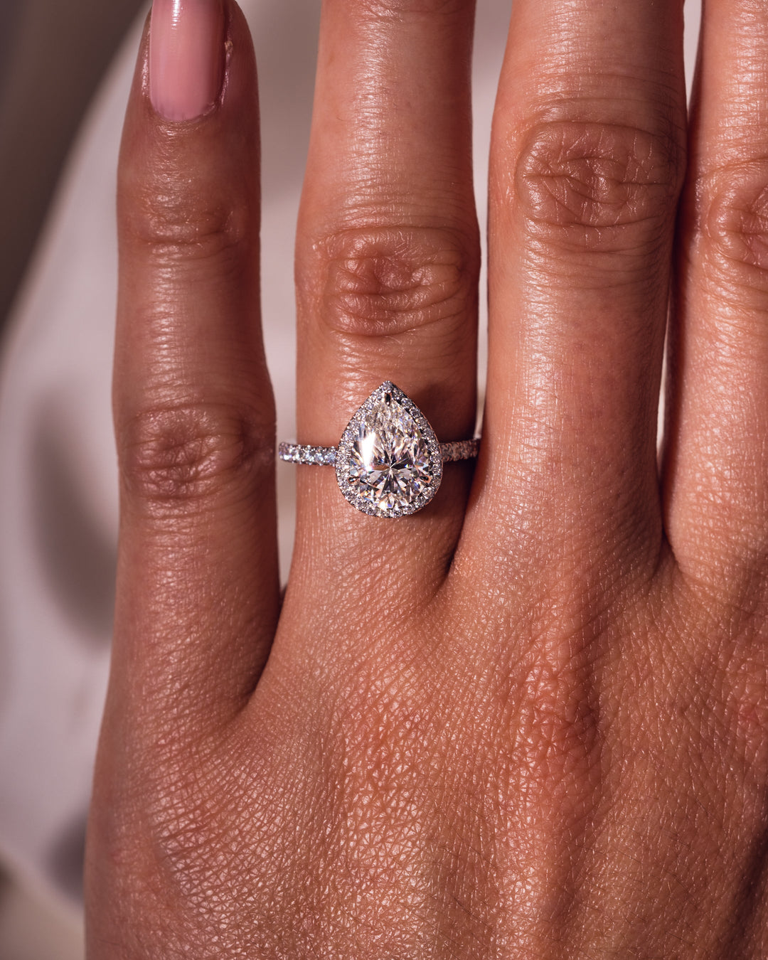 Emily (with Pavé) - Pear