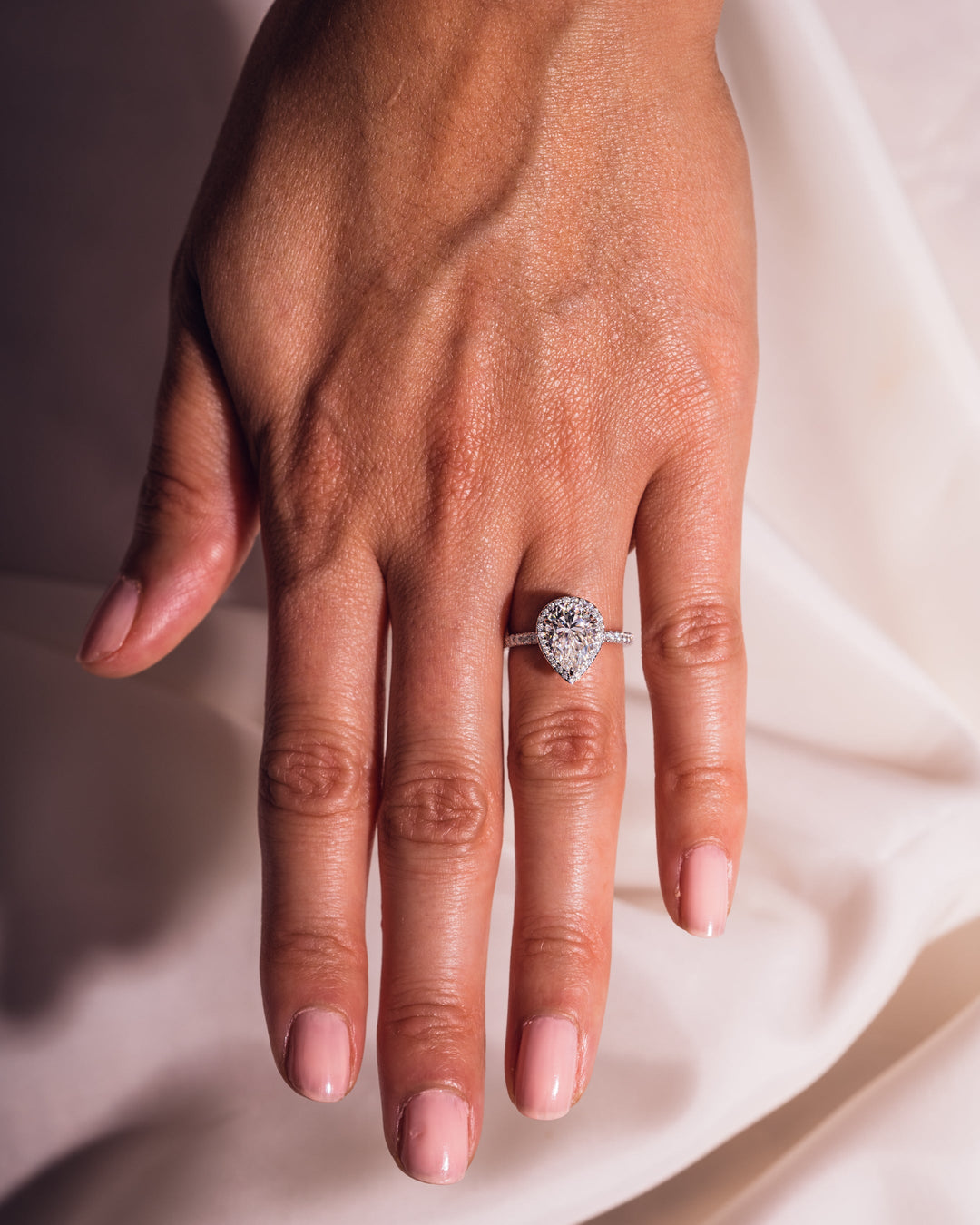 Emily (with Pavé) - Pear