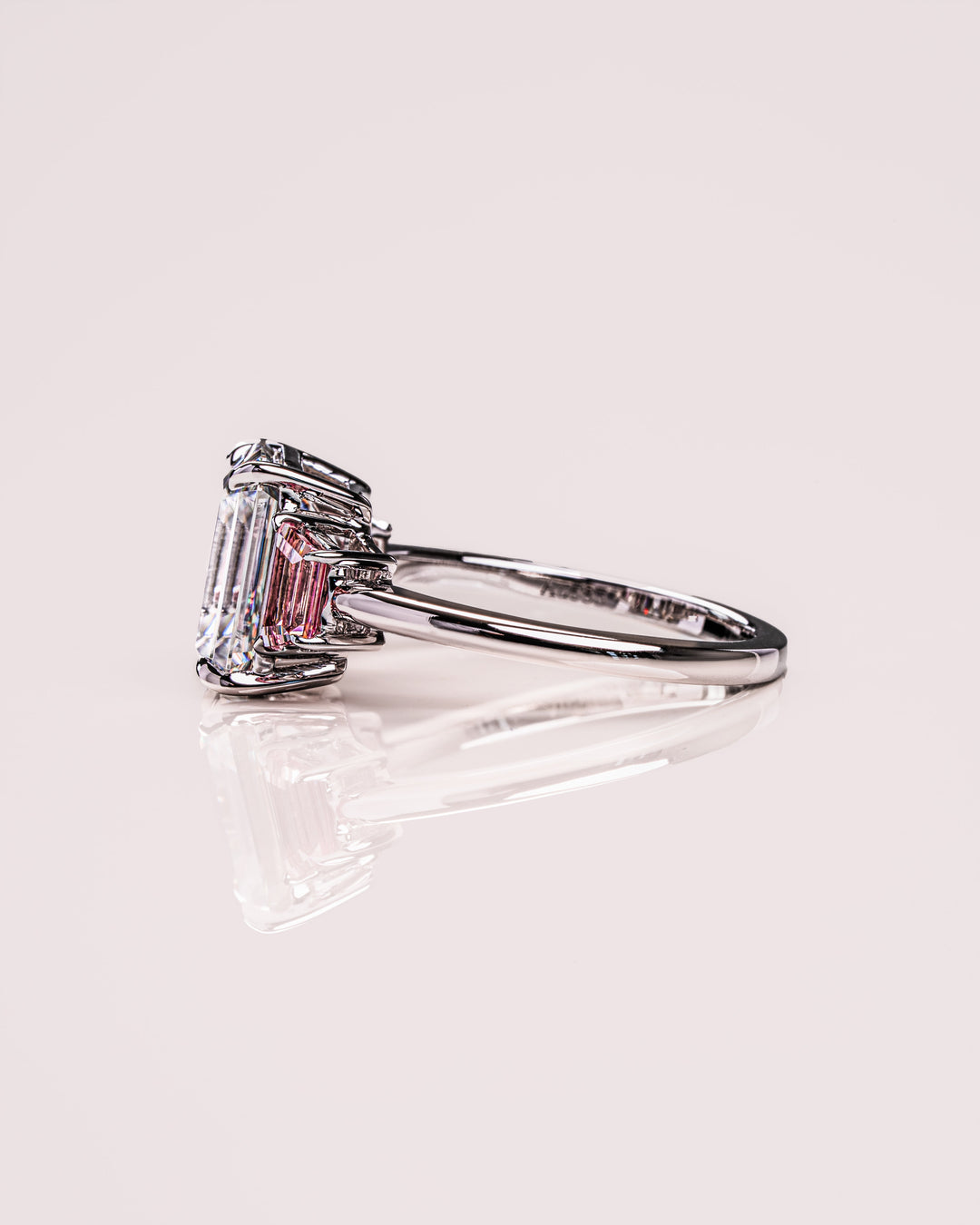 Rhonda - Emerald & Sapphire Trapezoid (Pink)