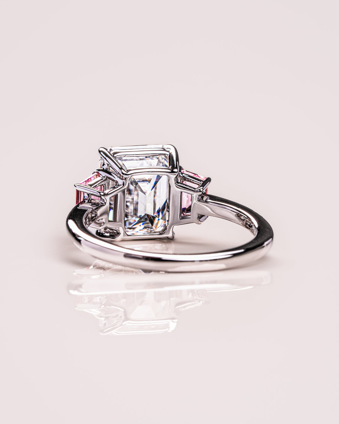 Rhonda - Emerald & Sapphire Trapezoid (Pink)