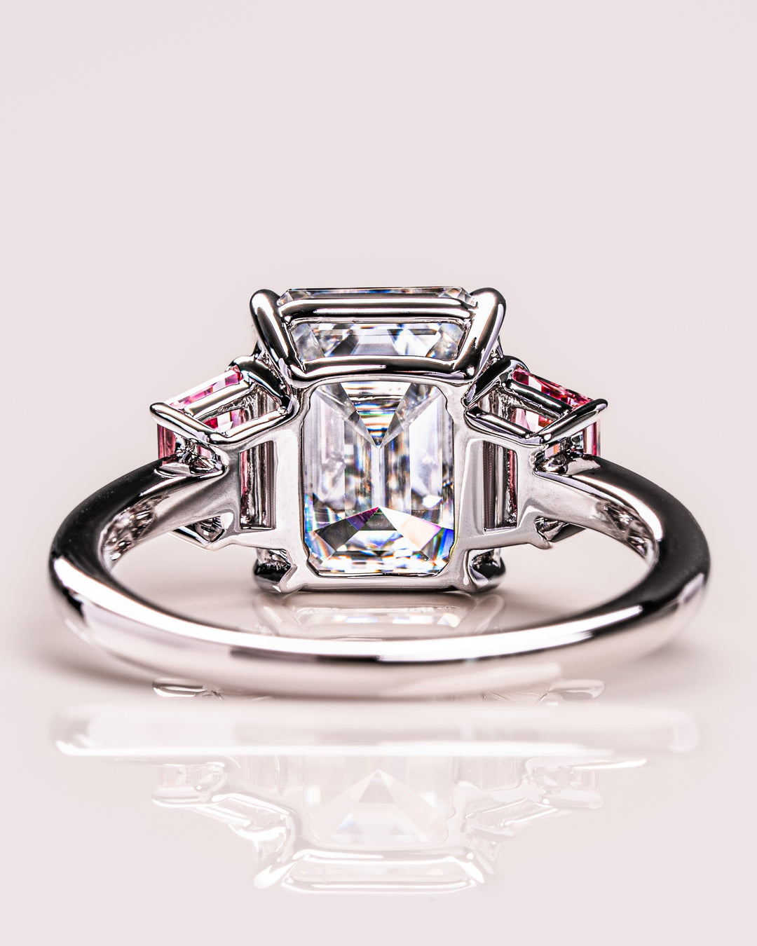 Rhonda - Emerald & Sapphire Trapezoid (Pink)