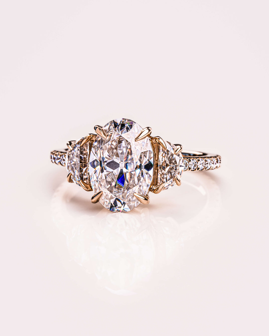 Blair (with Pavé) - Oval & Half Moon