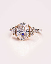Blair (with Pavé) - Oval & Half Moon