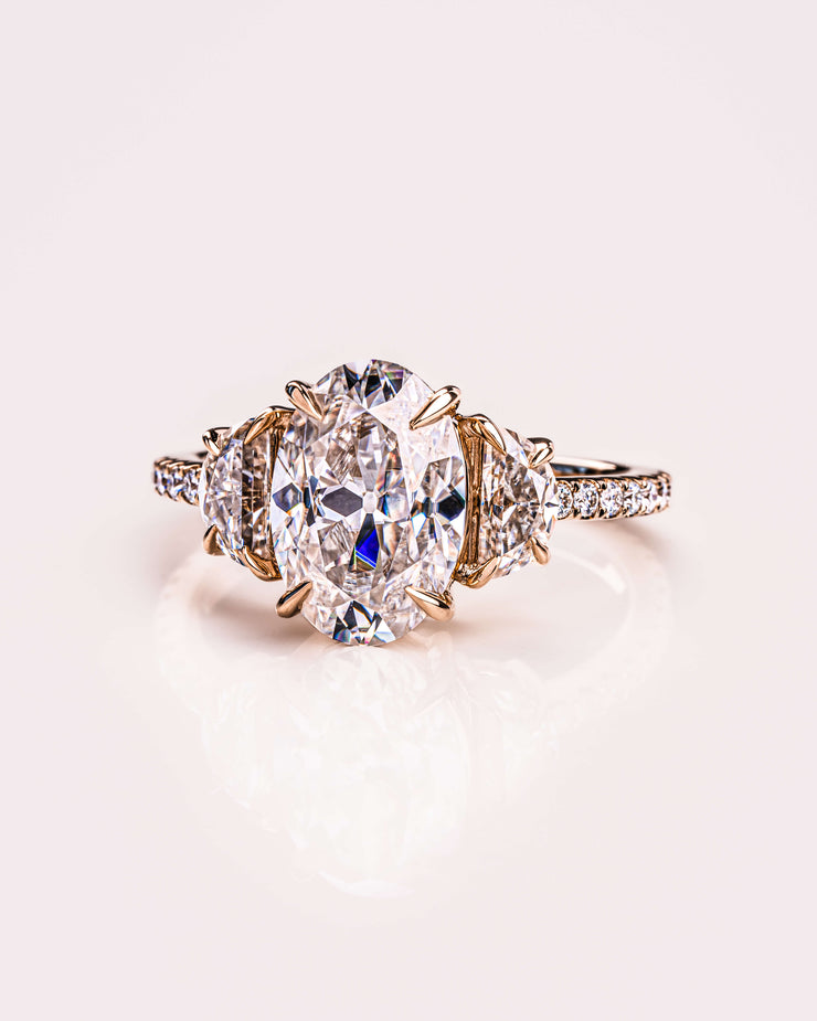 Blair (with Pavé) - Oval & Half Moon