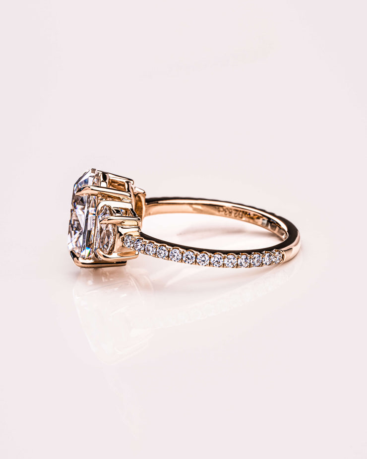 Blair (with Pavé) - Oval & Half Moon