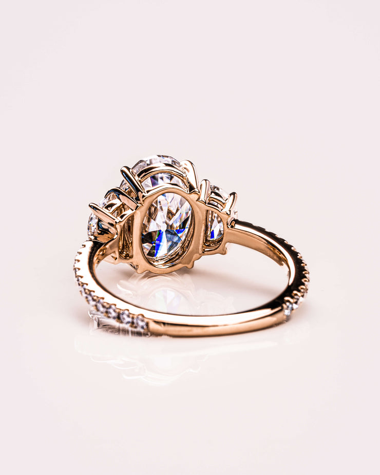Blair (with Pavé) - Oval & Half Moon