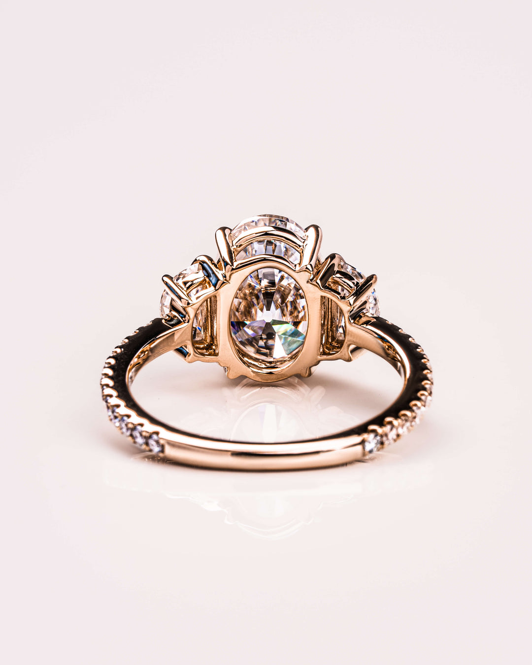 Blair (with Pavé) - Oval & Half Moon