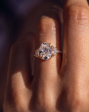 Blair (with Pavé) - Oval & Half Moon