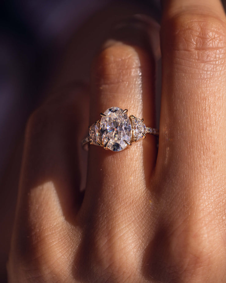 Blair (with Pavé) - Oval & Half Moon