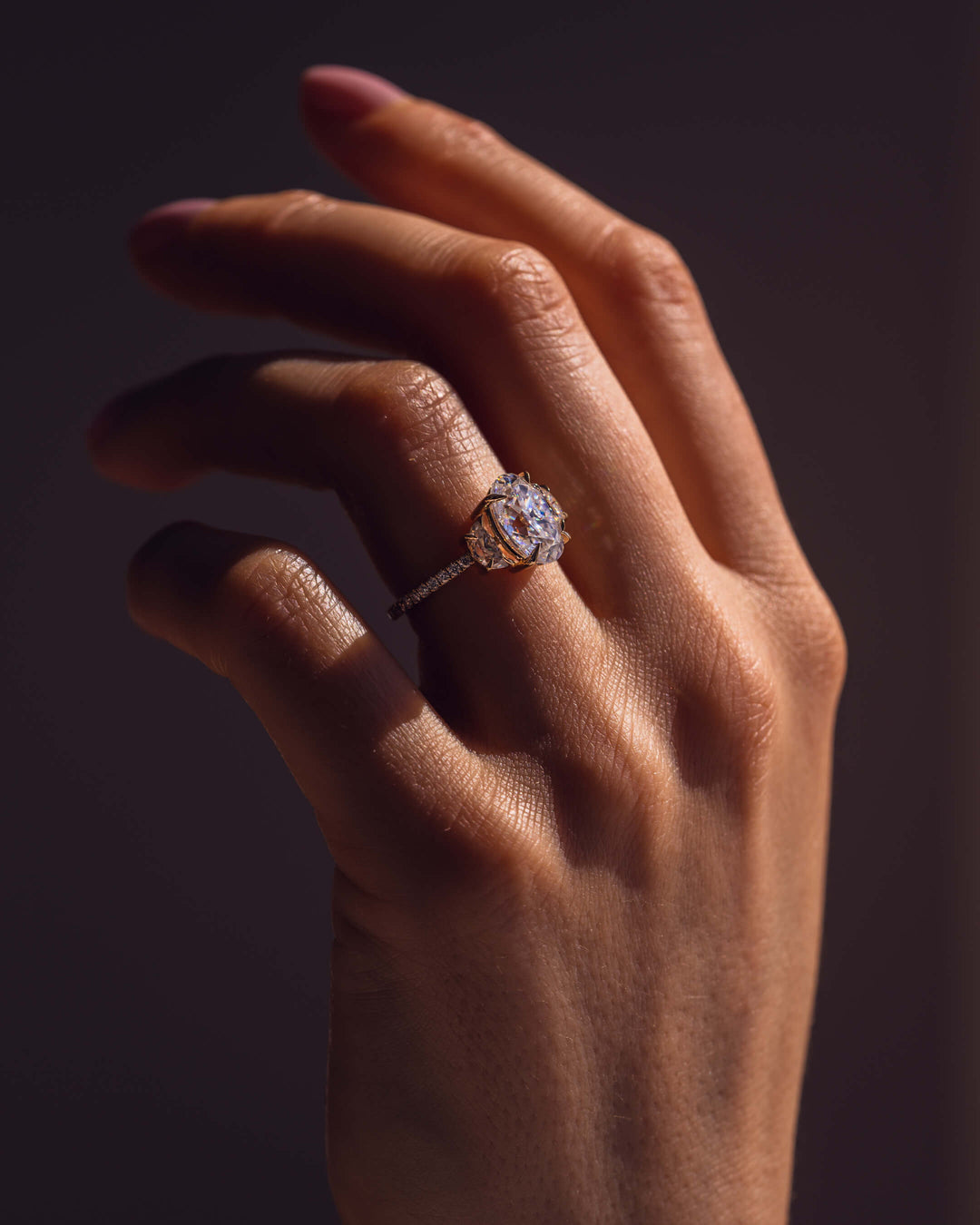 Blair (with Pavé) - Oval & Half Moon