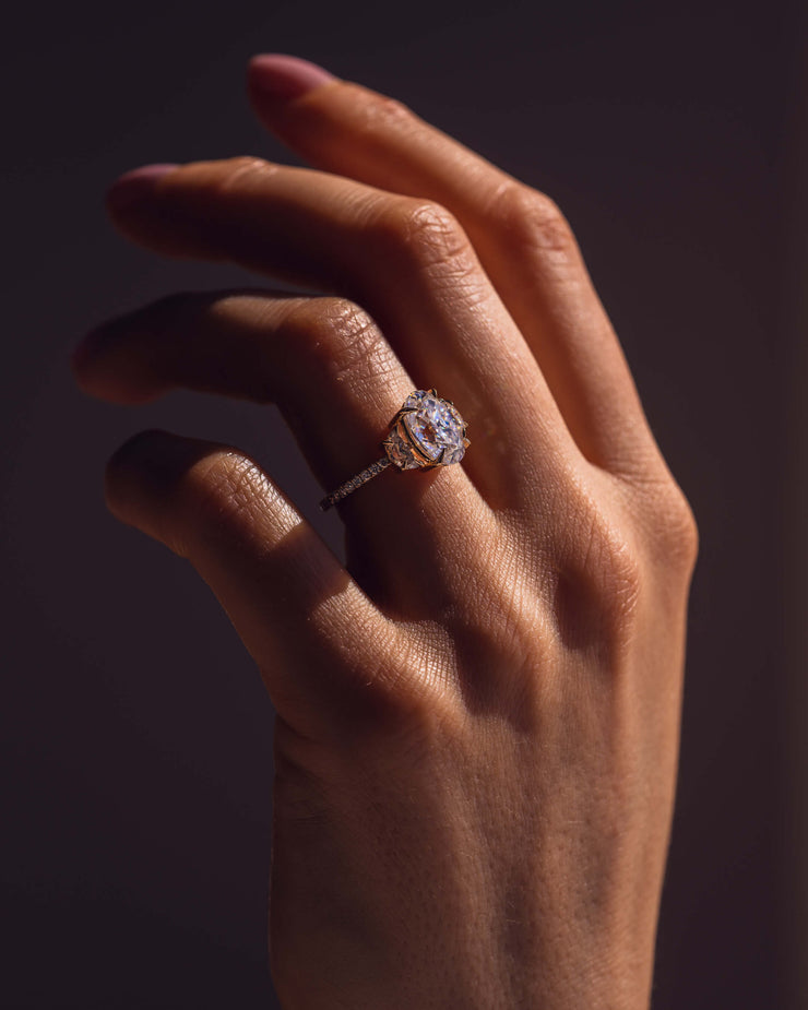 Blair (with Pavé) - Oval & Half Moon