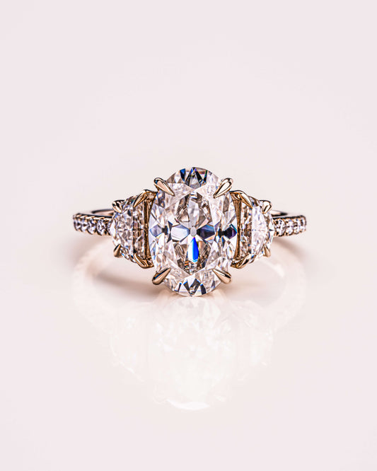 Blair (with Pavé) - Oval & Half Moon