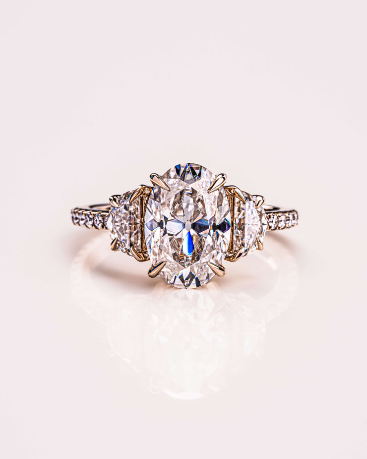 Blair (with Pavé) - Oval & Half Moon