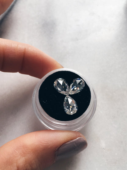 Pear Rose Cut