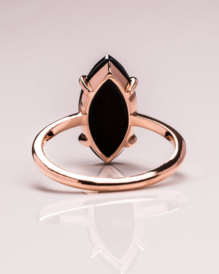 Raven - Marquise Rose Cut (Black)