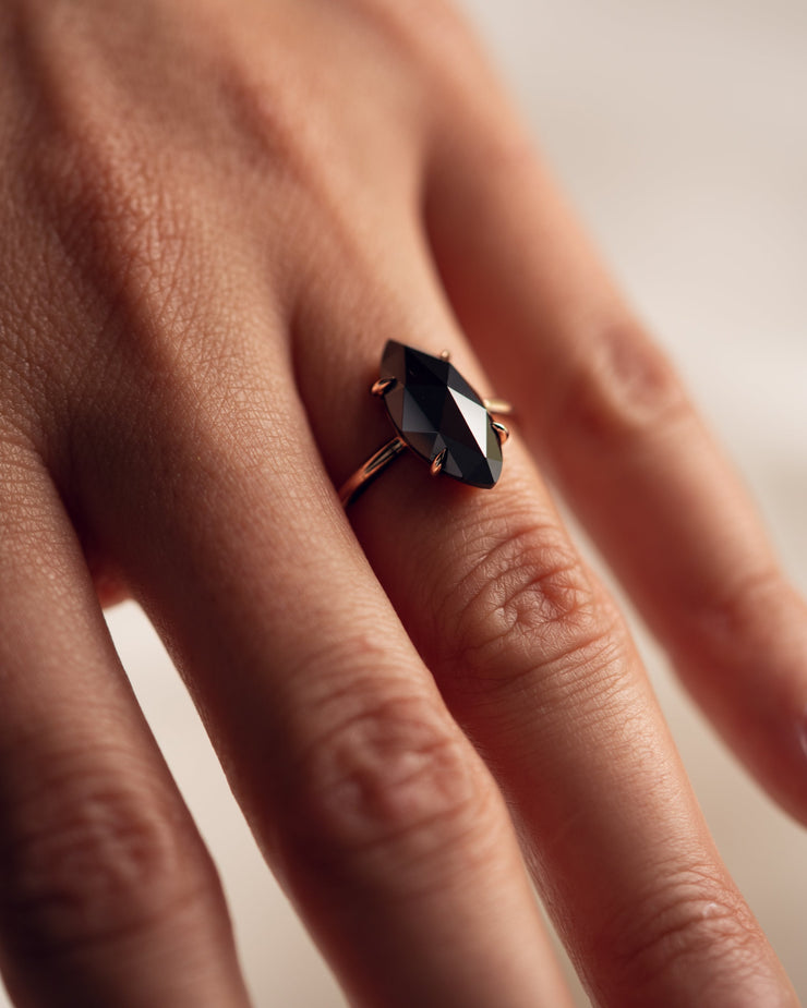 Raven - Marquise Rose Cut (Black)