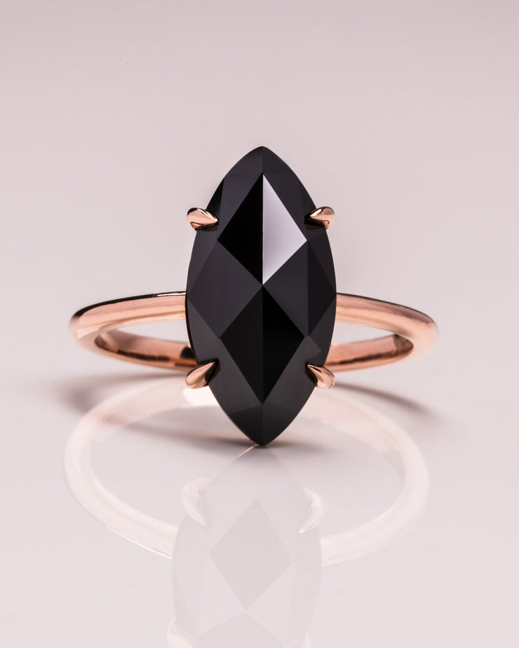 Raven - Marquise Rose Cut (Black)