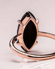 Raven - Marquise Rose Cut (Black)