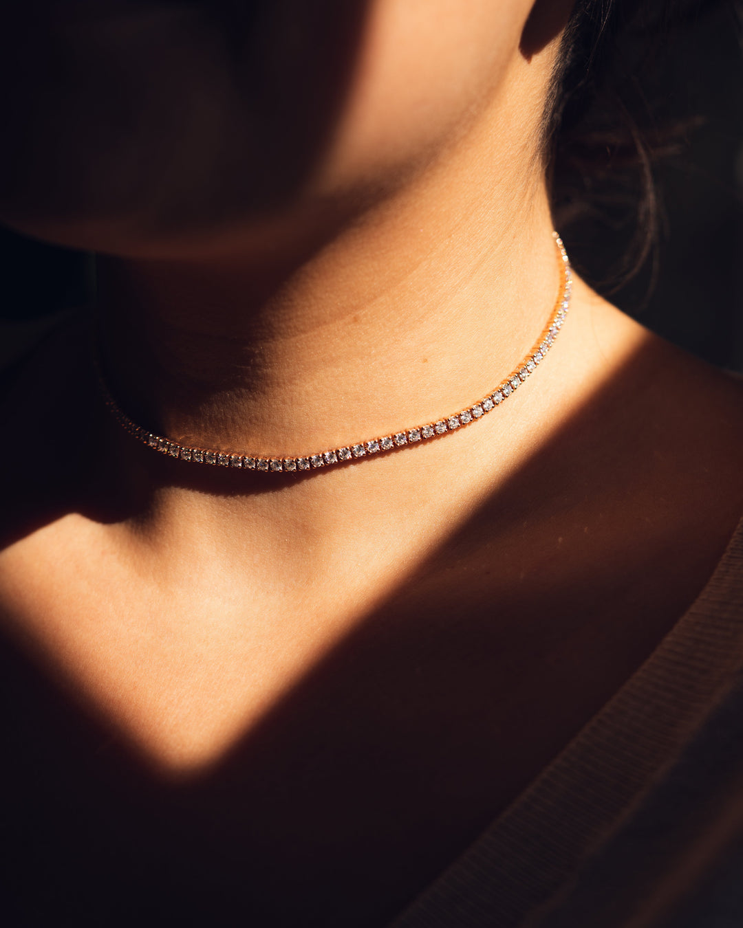 Tennis Necklace Choker
