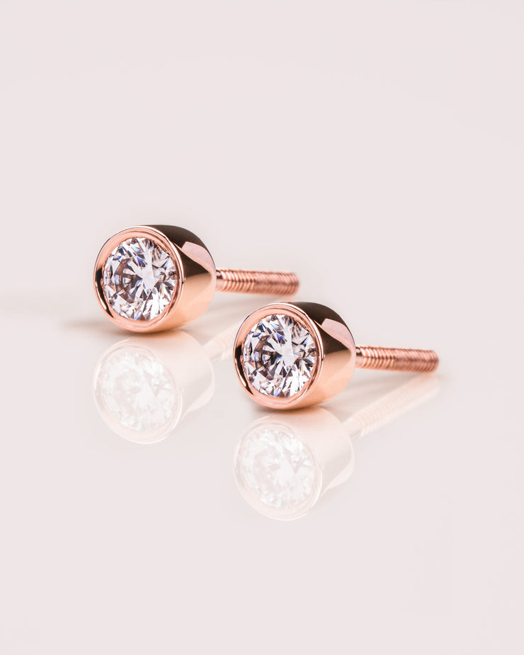 Annie - Bezel Earrings