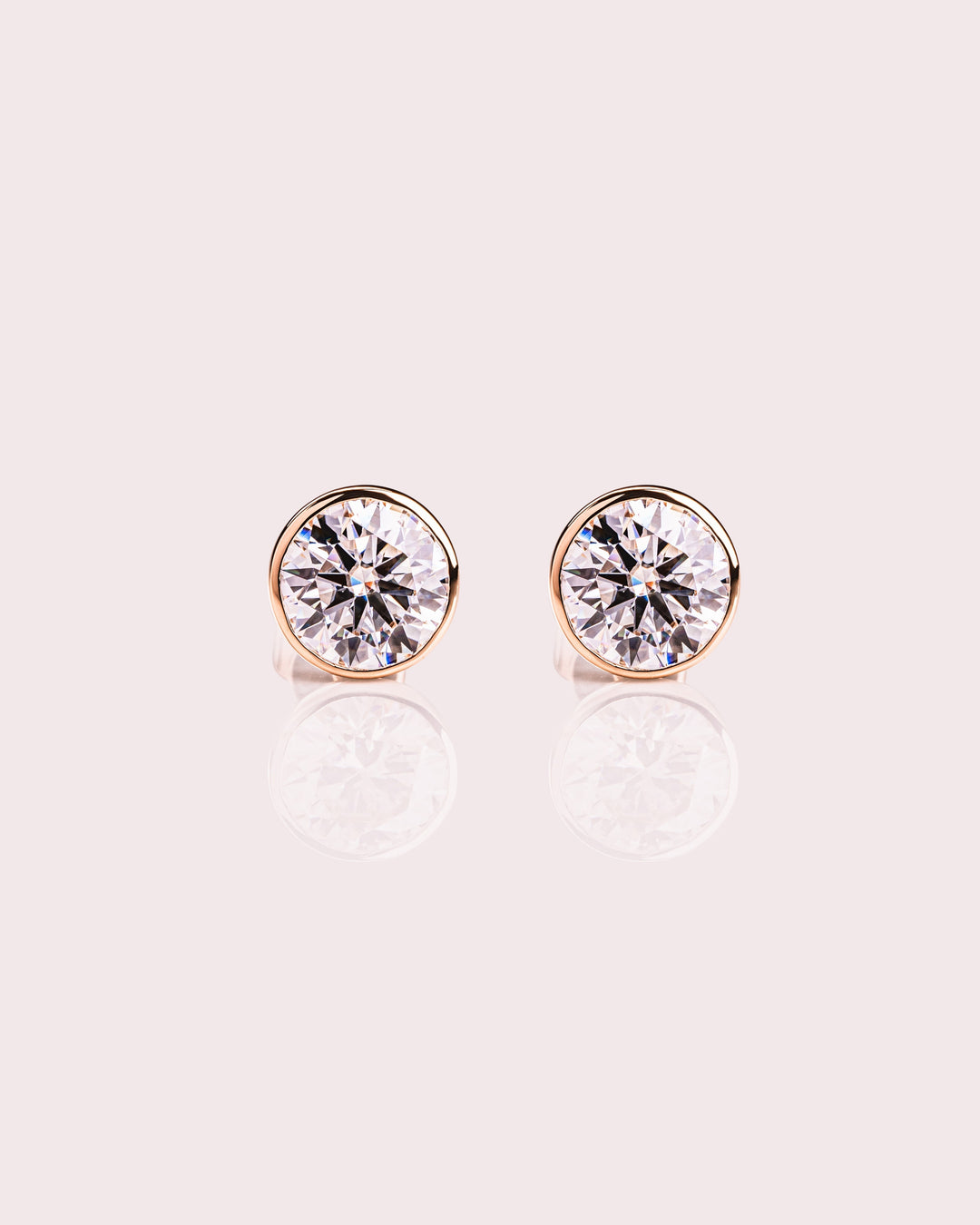 Ready to Ship - Demi Earrings - 2cte Round Brilliant