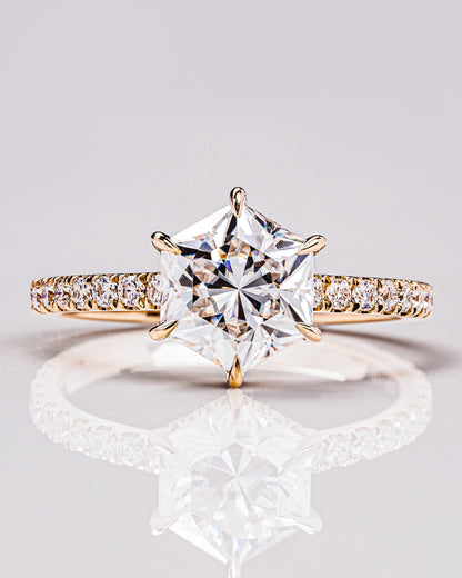 Jasmine (with Pavé) - Hexagon