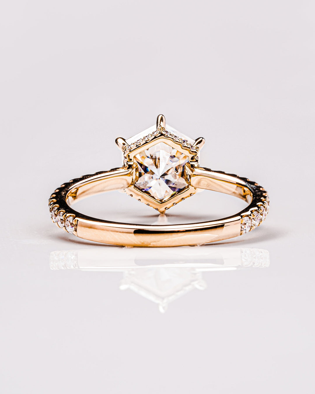 Jasmine (with Pavé) - Hexagon