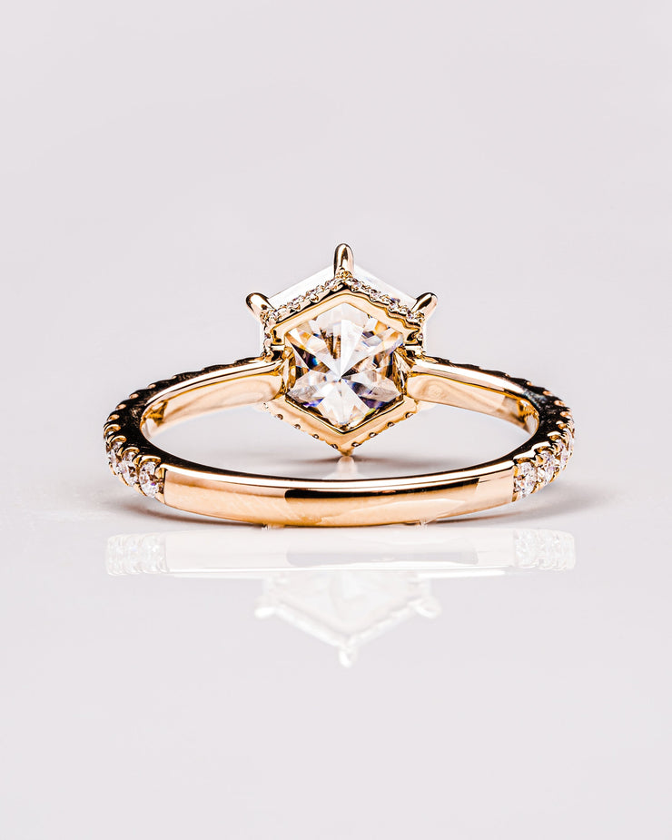 Jasmine (with Pavé) - Hexagon