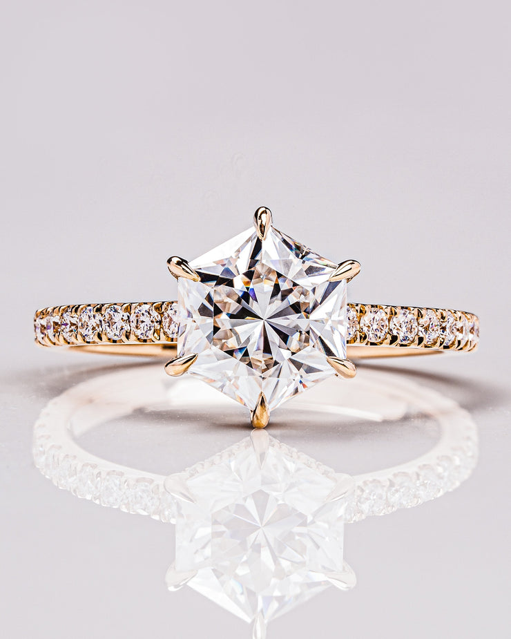 Jasmine (with Pavé) - Hexagon