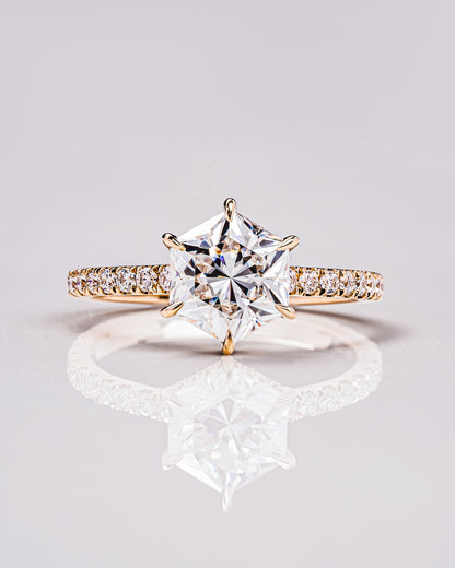 Jasmine (with Pavé) - Hexagon