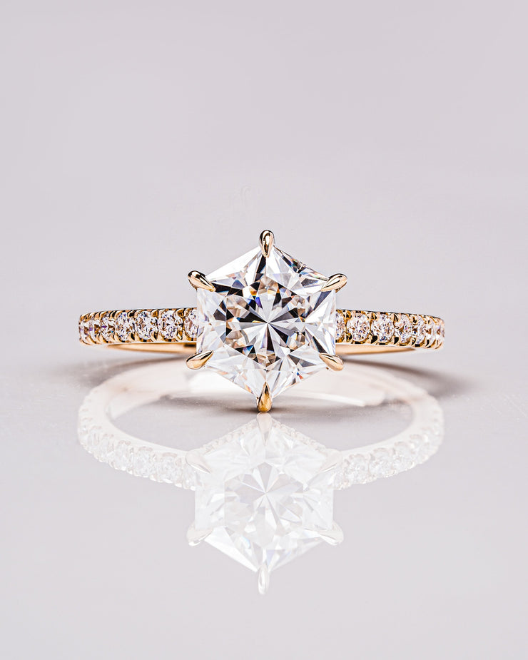 Jasmine (with Pavé) - Hexagon