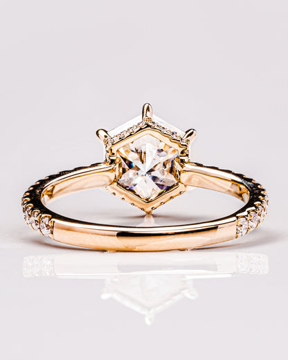 Jasmine (with Pavé) - Hexagon