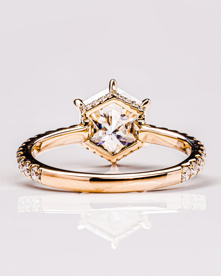 Jasmine (with Pavé) - Hexagon