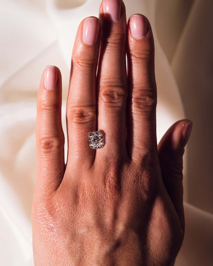 3.21ct Cushion Brilliant Lab-Diamond