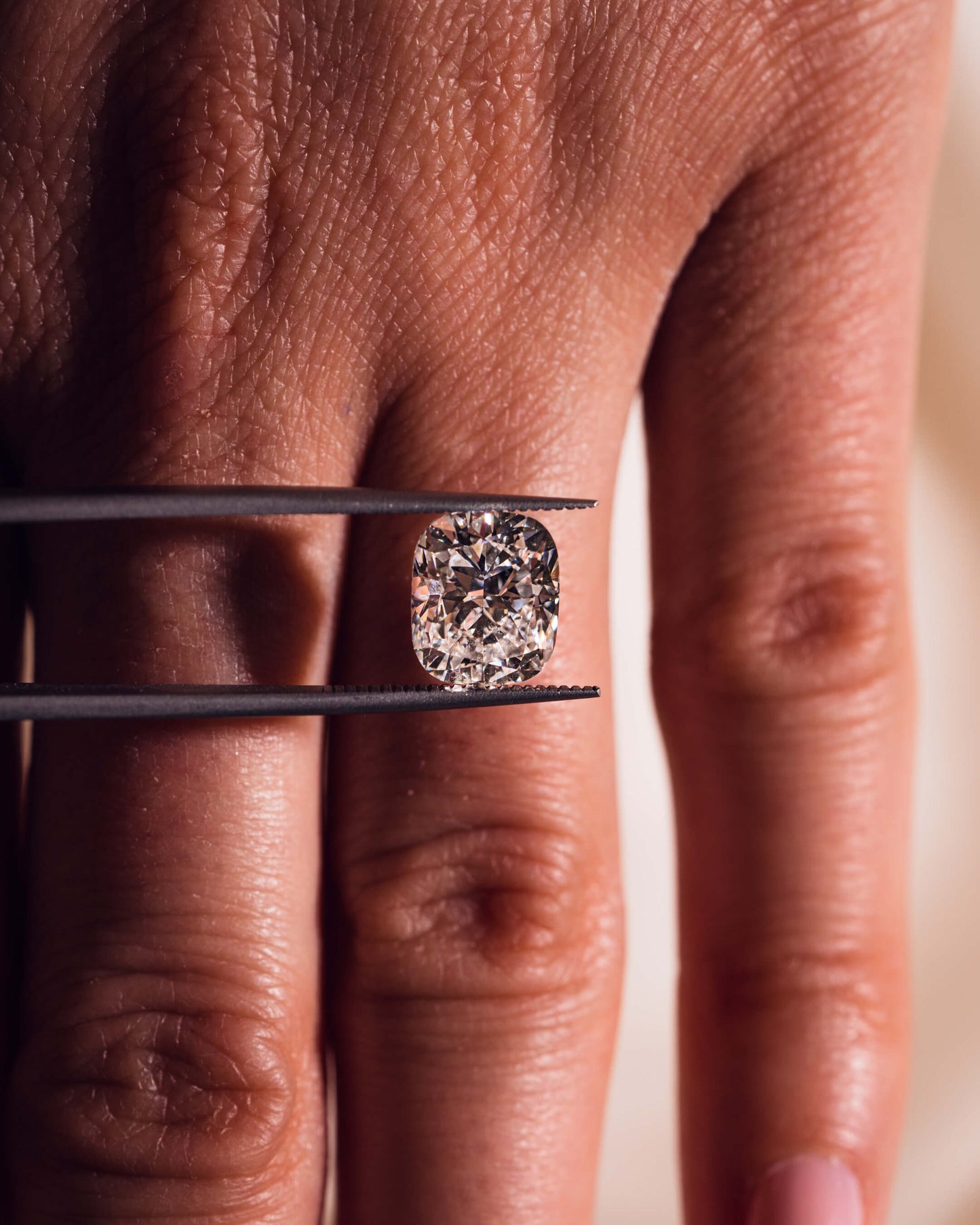 3.21ct Cushion Brilliant Lab-Diamond