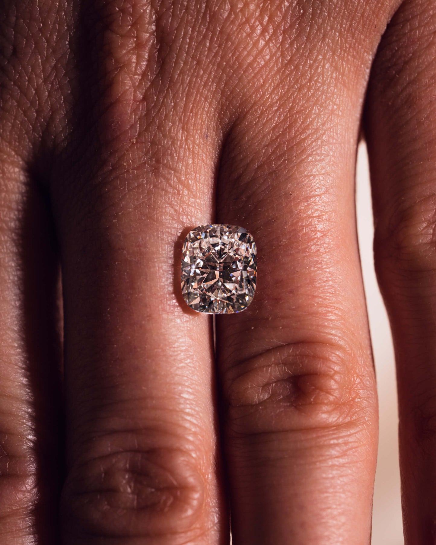3.21ct Cushion Brilliant Lab-Diamond