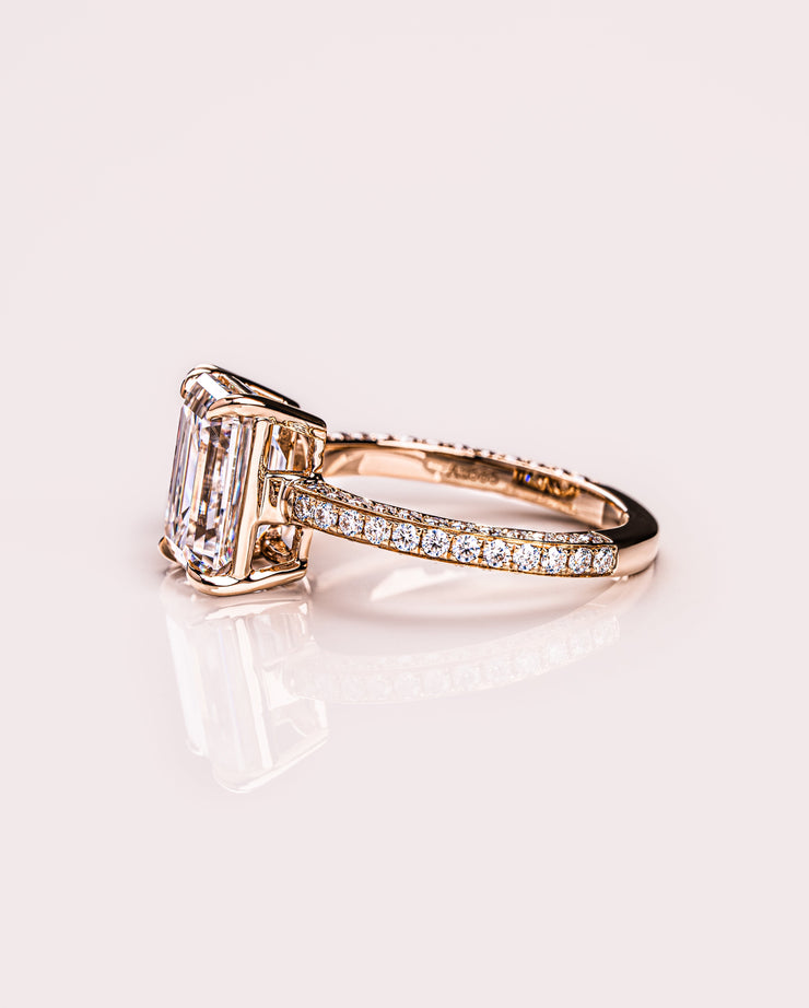 Tiana (with pavé) - Emerald & Pear