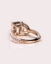 Tiana (with pavé) - Emerald & Pear