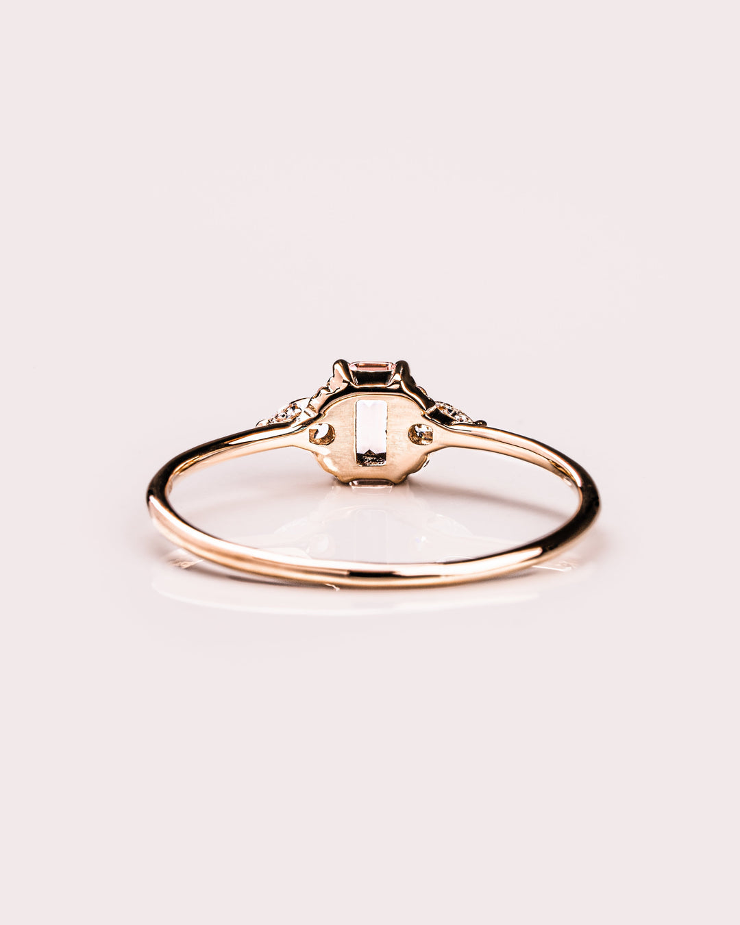 Ready to Ship - Morganite & Diamond Ring