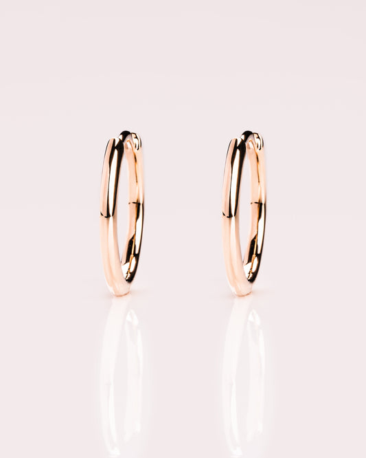 Ready to Ship - Gold Hoops (15mm)