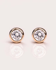 Ready to Ship - 2.2mm Bezel Diamond Studs