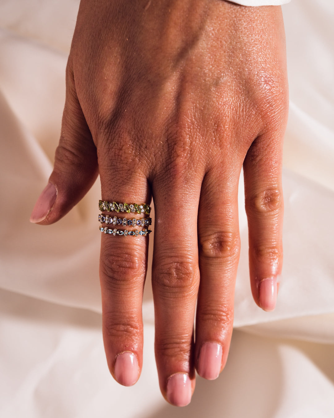Ready to Ship - Swiss Blue Topaz & Diamond Ring