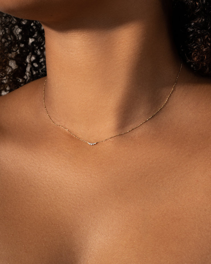 Floating Diamond Necklace