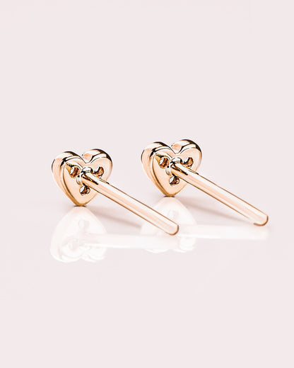 Ready to Ship - Mini Heart Earrings (Pavé)
