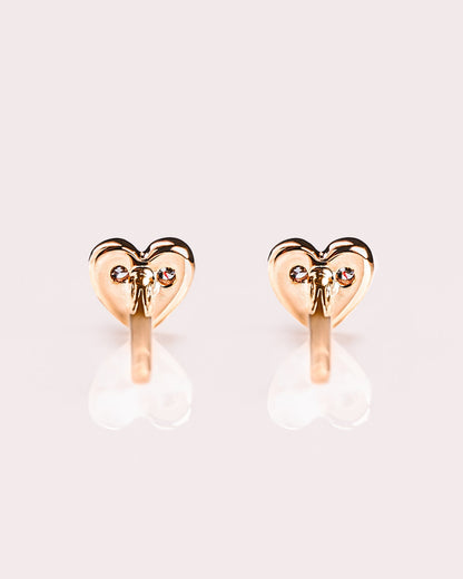 Ready to Ship - Mini Heart Earrings (Pavé)