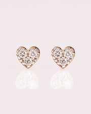 Ready to Ship - Mini Heart Earrings (Pavé)
