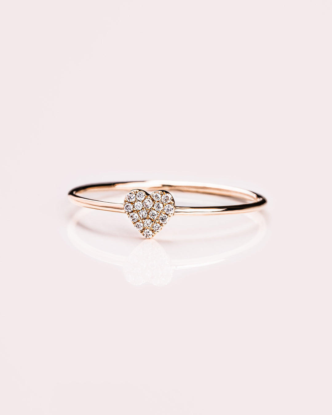 Ready to Ship - Heart Ring (Pavé)