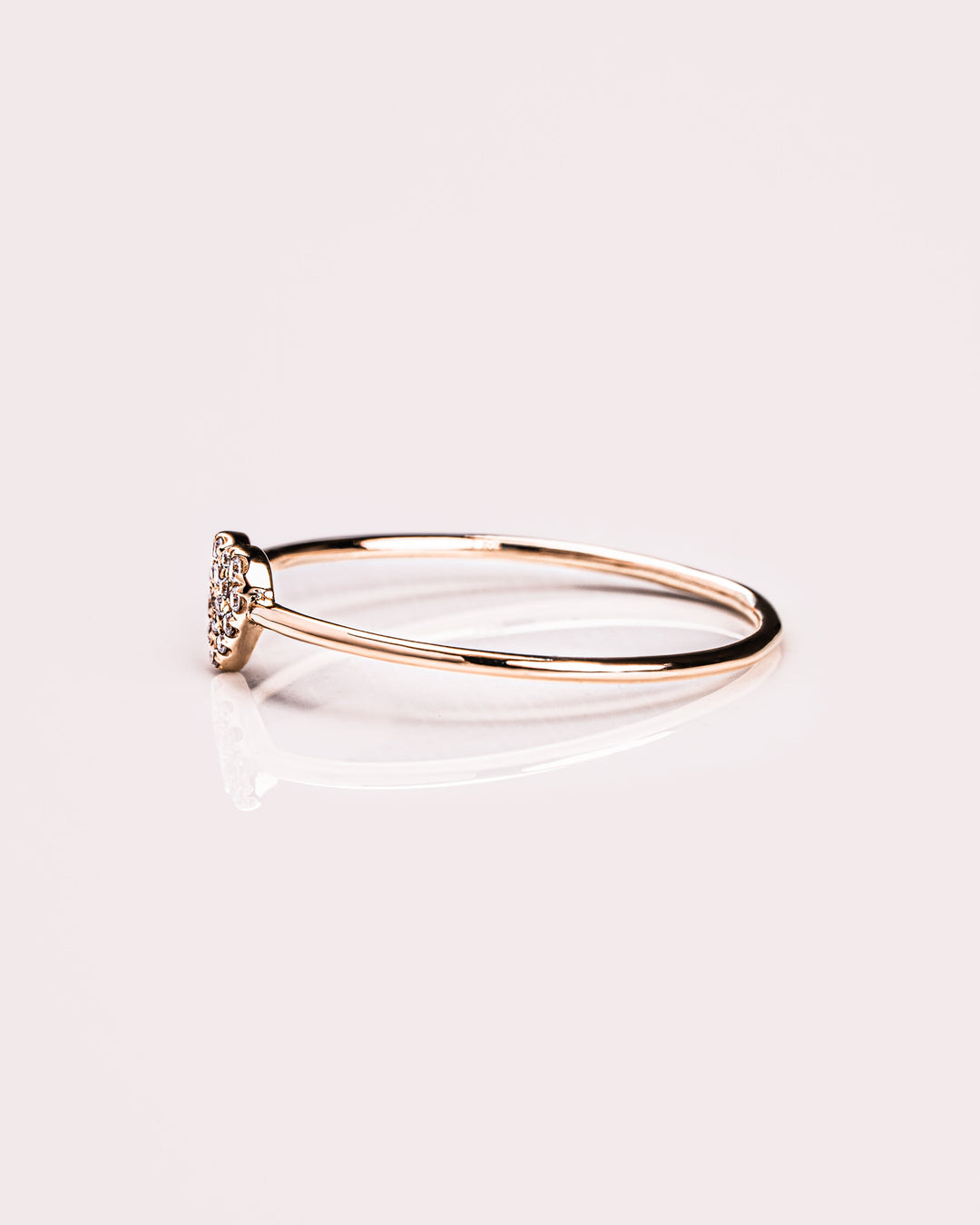 Ready to Ship - Heart Ring (Pavé)