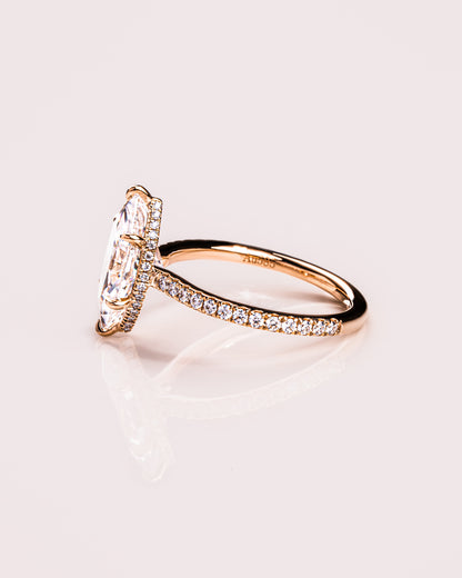 Ready to Ship - Jasmine (with Pavé) - Marquise